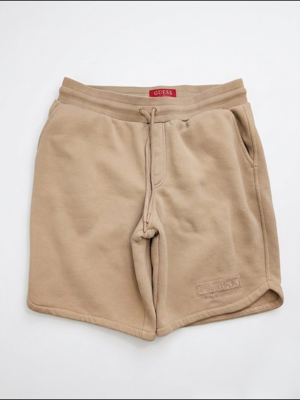 GUESS Los Angeles Fleece Sweatshorts Beige Size XS Can Fit Women's M